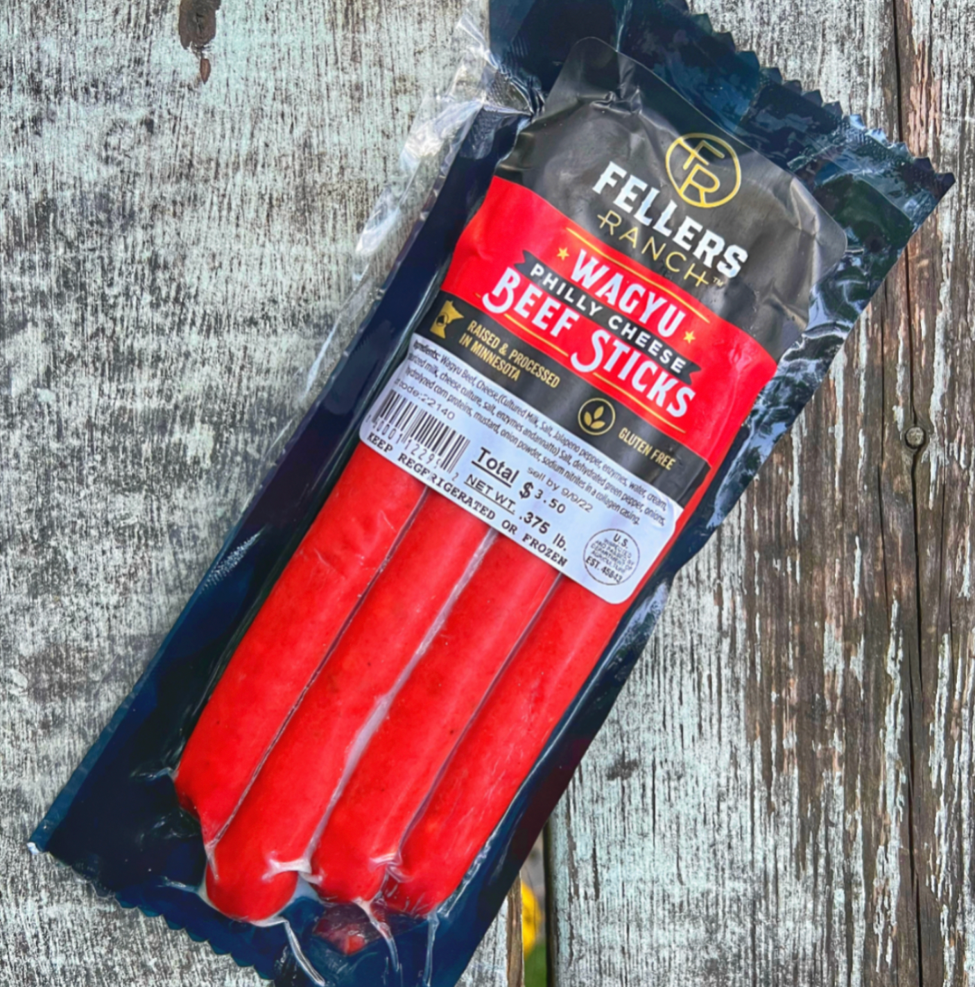 Fellers Ranch Wagyu Beef Sticks | Farm to Fork | Locally Sourced | Processed in Conger, MN